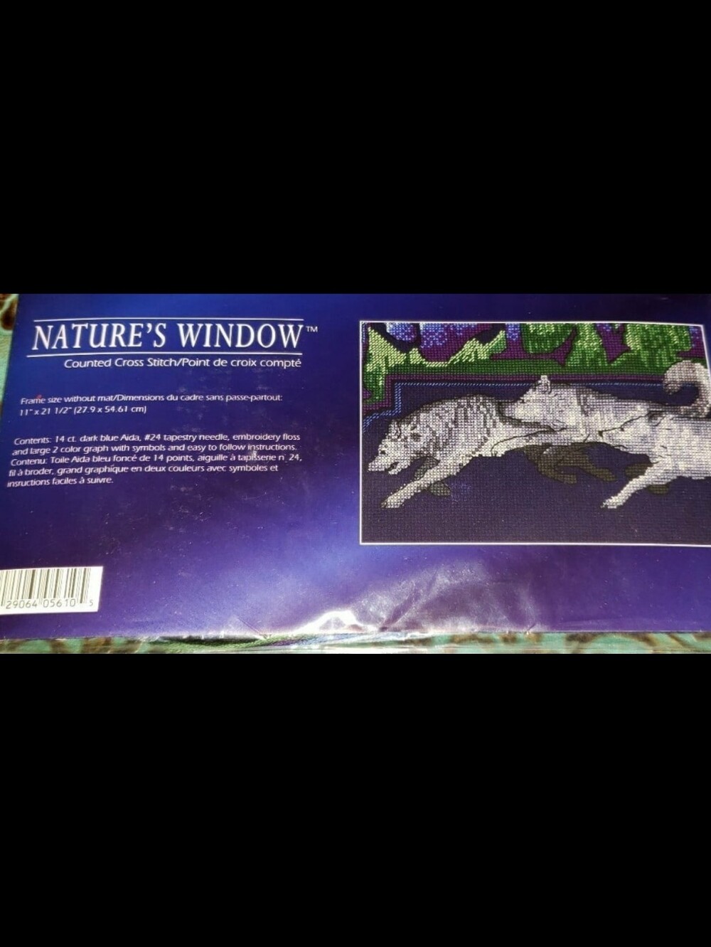 Nature's Window Wolves Counted Cross-Stitch Kit - Picture 5 of 6